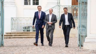Christian Lindner, Olaf Scholz und Robert Habeck