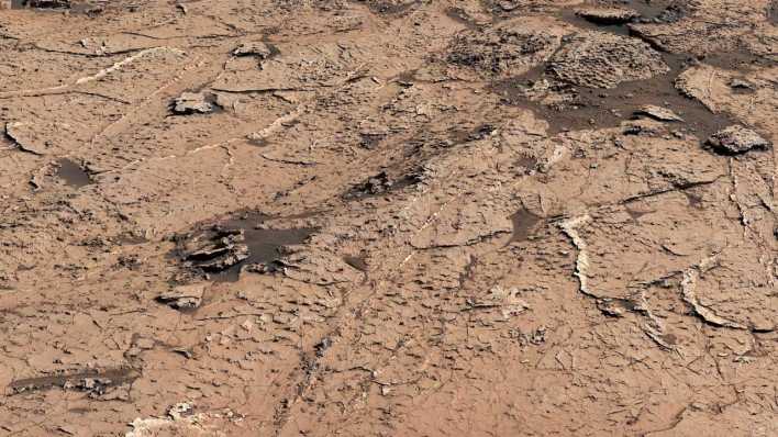 Alte Schlammspuren auf dem Mars (Bild: IMAGO/Cover-Images)