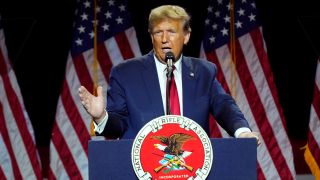 Donald Trump spricht auf dem Presidential Forum der National Rifle Association in Harrisburg.
