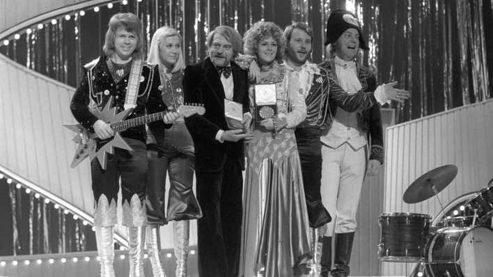 Abba beim Eurovision Song Contest 1974.