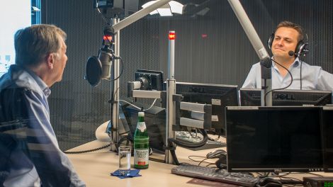 20 Jahre Inforadio - E. Diepgen und L. Stebe im Studio (Bild: Dieter Freiberg)