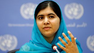 Die junge pakistanische Vorkämpferin für Kinderrechte, Malala Yousafzai, erhielt im Jahr 2014 den Friedensnobelpreis (Bild: dpa)