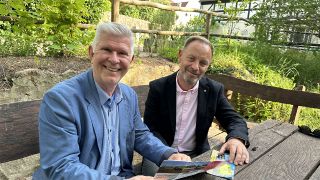 Thomas Mix aus Buckow (l.) und Thomas Mix aus Podelzig (r.), Bild: Antenne Brandenburg/Michel Nowak