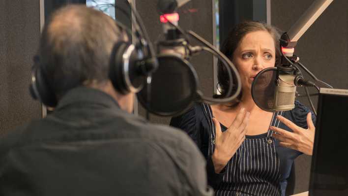 Die Schauspielerin Anna Thalbach mit Christian Wildt (Bild: Dieter Freiberg)