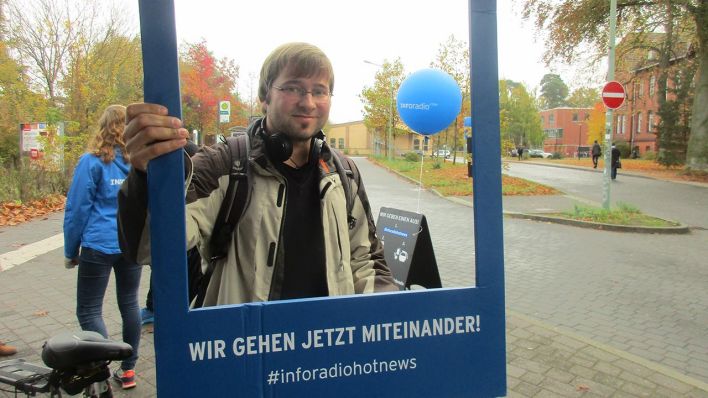 Inforadio-Unitour am 24.10.2017 an der Uni Potsdam