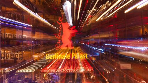 Berlinale Palast mit Lichteffekten