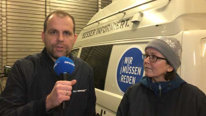 24h Potsdamer Straße: Inforadio-Reporter Oliver Soos und Annette Miersch