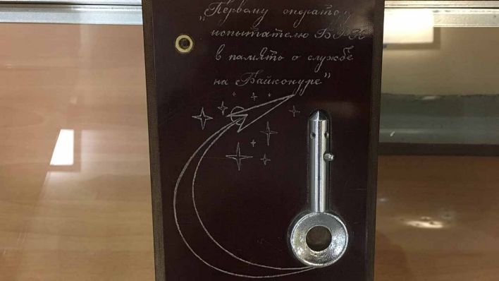 Schlüssel zum Startknopf des Raumschiffs Wostok 1 für Juri Gagarin