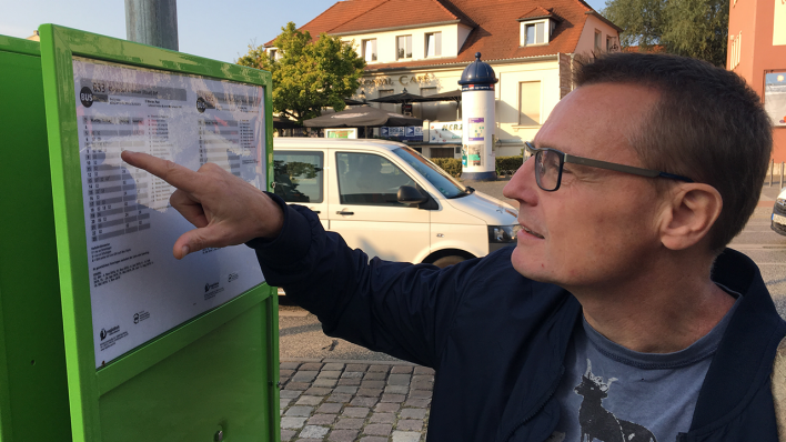 Inforadio-Reporter Markus Streim pendelt von Werder (Havel) nach Berlin-Mitte.