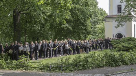 Beerdigung von Christin Rexin (Bild: imago/Olaf Wagner)