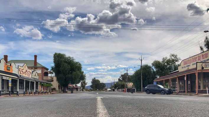 Straße in Quorn (Bild: rbb/Jörg Poppendieck)