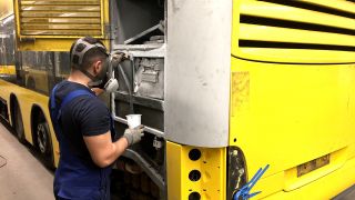 Handwerker bei der BVG