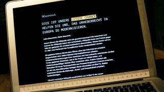 21.03.2019, Abschaltung der Wikipedia-Seite. Aus Protest gegen den geplanten Artikel 13 der Europäischen Union schaltet Wikipedia für 24 Stunden sein Angebot ab (Bild: imago images/MiS)