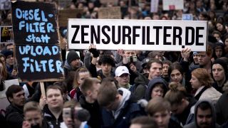 Protest gegen Uploadfilter am 2.3.19 in Berlin (Bild: imago/Ipon)