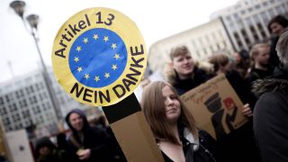 Protest gegen Uploadfilter und die EU-Urheberrechtsreform in Berlin am 02.03.2019 in Berlin. (Bild: imago/ Stefan Boness)