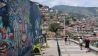 Medellin: Wand mit Graffiti (Bild: rbb/Jörg Poppendieck)