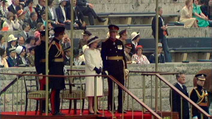 Queen Elizabeth II zum Staatsbesuch in West-Berlin (Bild: rbb)