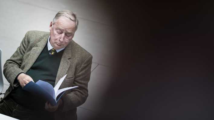 Alexander Gauland, Parteivorsitzender der AfD (Alternative fuer Deutschland, aufgenommen im Rahmen der Bundespressekonferenz zu Reaktionen nach der Europawahl Alexander Gauland, Parteivorsitzender der AfD (Alternative fuer Deutschland, aufgenommen im Rahmen der Bundespressekonferenz zu Reaktionen nach der Europawahl