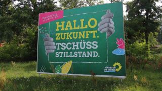 Wahlplakat von Bündnis 90/Die Grünen (Bild: imago images)