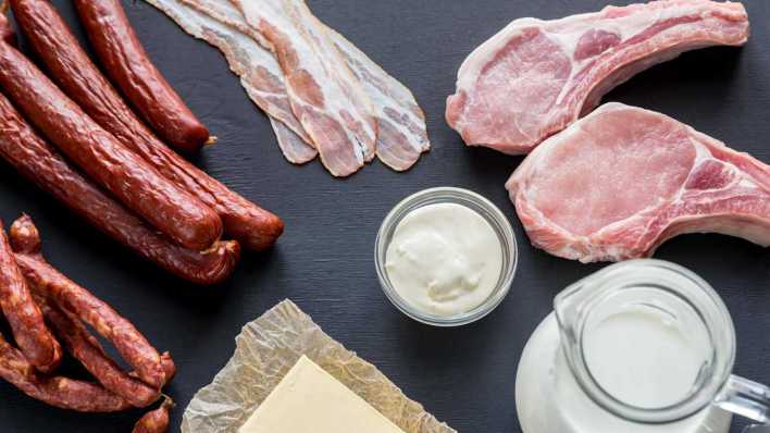 Fleisch- und Milchprodukte (Bild: imago images/ Alex9500) Fleisch- und Milchprodukte (Bild: imago images/ Alex9500)