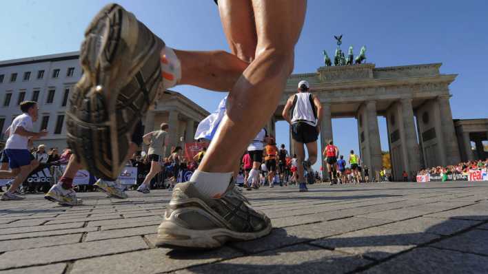 Läufer beim Berlinmarathon