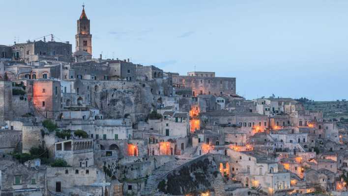 Matera bei Nacht