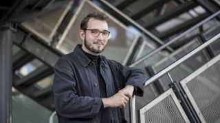 Autor Lukas Rietzschel bei der Frankfurter Buchmesse (Bild: imago images / Sven Simon)