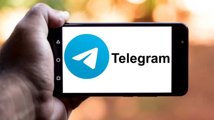 Telegram Logo auf Smartphone