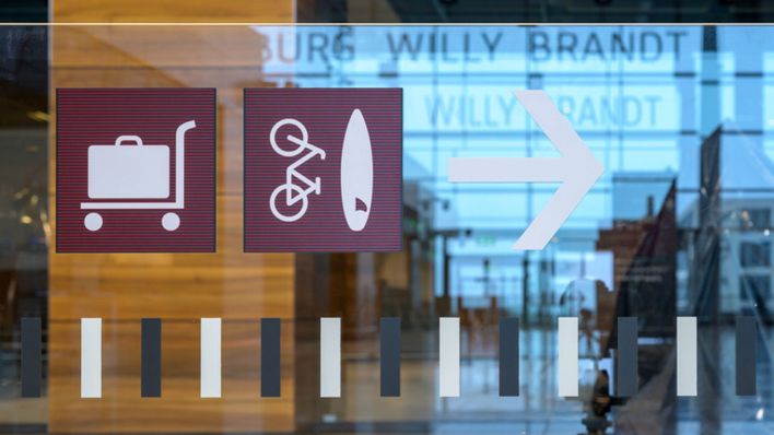 Der Weg zum Sperrgepäck (Bild: Flughafen Berlin Brandenburg GmbH)