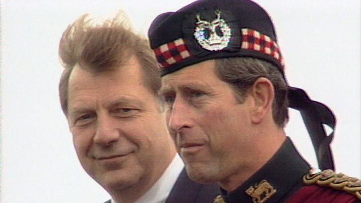 Berlin, 1994: Prince Charles zu Besuch in Berlin anlässlich des Abzugs der Allierten (Bild: rbb)