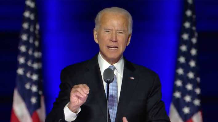 Designierter US-Präsident Joe Biden bei einer TV-Rede (Bild: imago images/ Biden Campaign via CNP/ Media Punc) Designierter US-Präsident Joe Biden bei einer TV-Rede (Bild: imago images/ Biden Campaign via CNP/ Media Punc)
