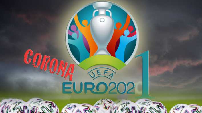 FOTOMONTAGE: Themenbild. Wegen Corona UEFA EURO, EM, Europameisterschaft,Fussball 2020 wird auf 2021 verschoben