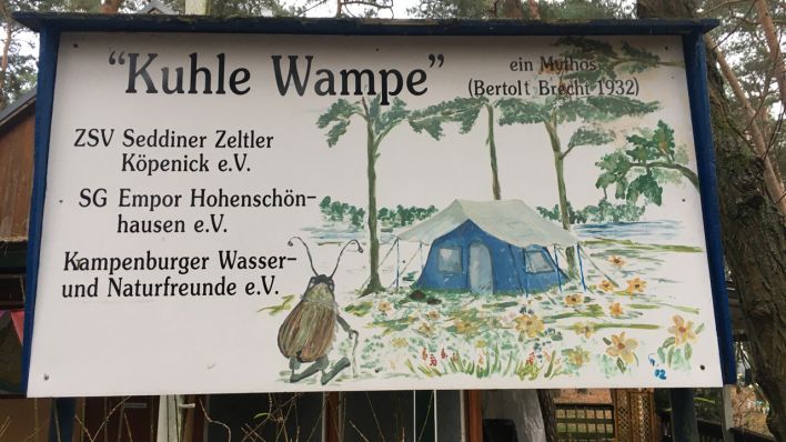 Der geschlossene Campingplatz "Kuhle Wampe"