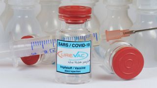 Eine Impfstoffdosis gegen Covid-19 des Herstellers CureVac