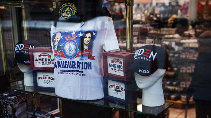 Souveniers zur Inauguration von Joe Biden und Kamala Harris