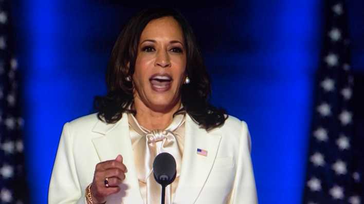 Die künftige US-Vizepräsidentin Kamala Harris Die künftige US-Vizepräsidentin Kamala Harris