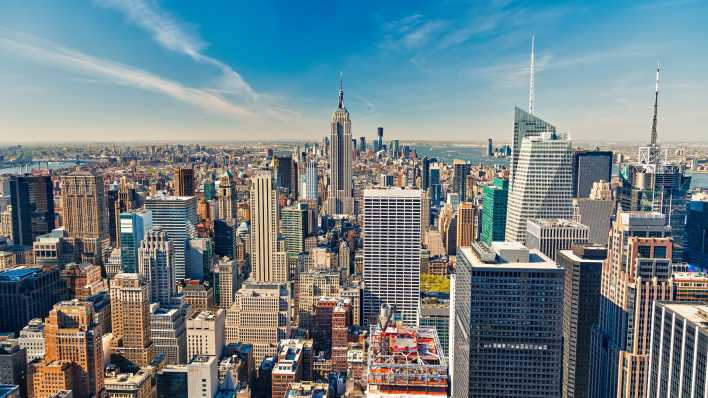 Blick auf die Skyline von Manhattan (Foto: imago images/ Panthermedia)