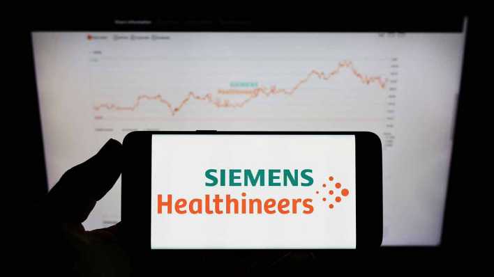 Logo von Siemens Healthineers auf einem Smartphone