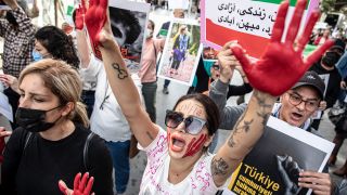 Protest vor dem iranischen Konsulat