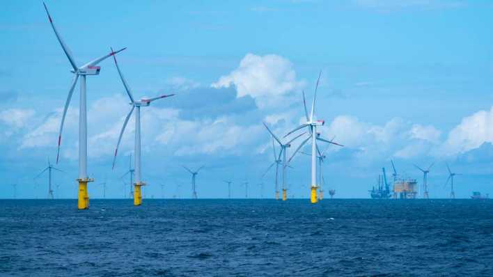 Offshore-Windpark Meerwind, Wirtschaftszone, nordwestlich Helgoland (Bild: IMAGO/imagebroker)