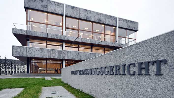 Karlsruhe: Aussenaufnhme des Bundesverfassungsgerichts