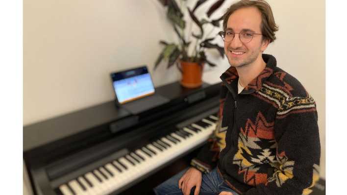 Jonas Gößling, Entwickler von Flowkey (Bild: rbb24 Inforadio/Franziska Ritter)