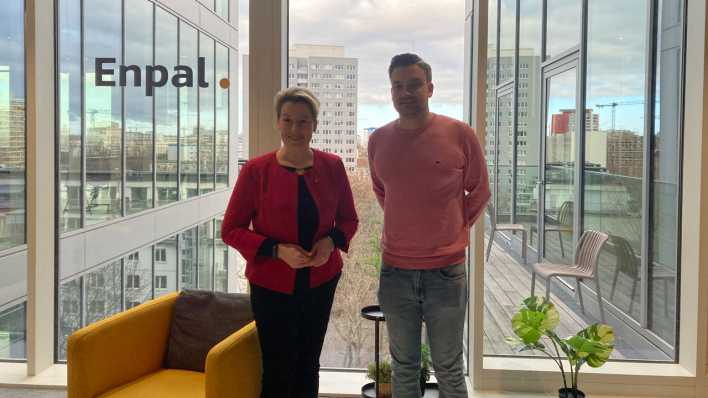 Franziska Giffey zu Besuch bei Enpal