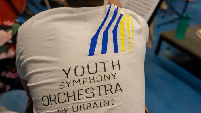 Orchesterprobe vom Jugendsinfonieorchester der Ukraine
