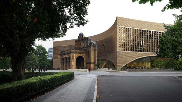 Exilmuseum_Geplanter Museumsneubau am Anhalter Bahnhof in Berlin_foto: Dorte Mandrup/MIR