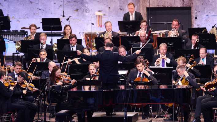 Die Berliner Philharmoniker bei einem Konzert unter Dirigent Kirill Petrenko