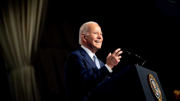 US-Präsident Joe Biden während einer Rede in Washington.