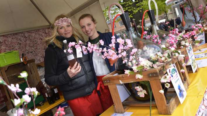 Weinverkauf auf dem Baumblütenfest in Werder