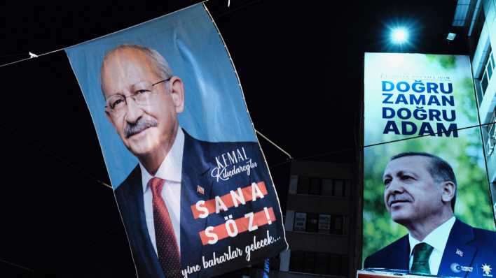 Wahlkampfplakate in der Türkei