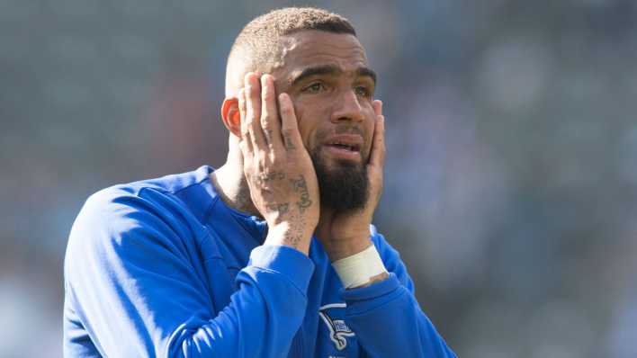 Kevin Prince Boateng entsetzt nach dem Abstieg von Hertha BSC